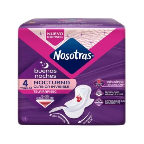 tohallas nosotras nocturna 4 unidades