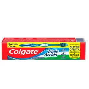 Crema dental cuélgate + cepillo