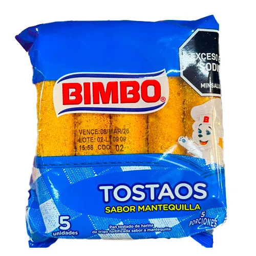 Tostados Bimbo sabor Mantequilla